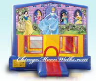 Disney Princess Moonwalk, Chicago Party Rental. Chicago, IL. This Jumper is what all Little Girls wish for. Large Bounce House Features Disney�s Characters all Little Girls Love. Including Snow White, Cinderella, Sleeping Beauty & Ariel. Themed Party Rentals are popular for all Children�s Party. Kids will Enjoy Hours of Fun & Entertainment.