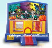 Haunting for Halloween Moon Bouncer, Chicago Illinois Rental. Module Jumper Moonwalk , Bounce House, Moonjump, Moon jump, Moon walk, Inflatable, Moonbounce, Scary, but Fun. Children will enjoy Bouncing around.