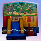 Jungle Safari Tropical Combo Bounce House Rental Chicago
