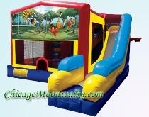 7 in 1 Soccer Combo Moonwalk Inflatable Rental Chicago