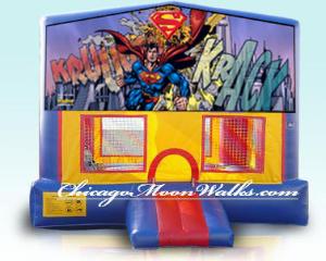 Superman Super Hero Bounce House Bouncy Castle Rental, Rent one Today Chicago Moonwalks & Games Rentals