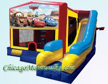Disney Pixar Cars Bounce House Combo with Slide and Obstacles Rental