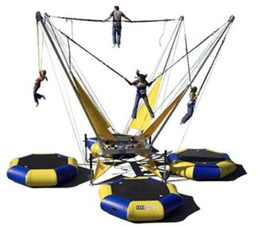 Euro Bungee Trampoline Rental Chicago IL, Euro Bungy Jumping Rental