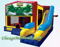 The Incredible Hulk Combo Inflatable Rental Chicago Moonwalks Bouncy Castle