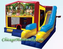 My little Farm 7in1 Moonwalk Rental, Chicago Bounce House, Bouncy Castle