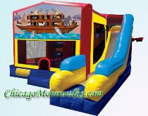 Noahs Ark Jumping Inflatable Rental Chicago, Bounce House Moonwalk