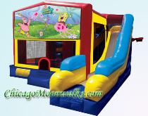 Spongebob Bounce House, Moonwalk Rental Obstacle Inflatable party rental Chicago