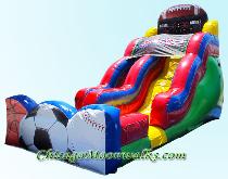 Chicago Waterslide Rental, Sports Theme Waterslide Inflatable