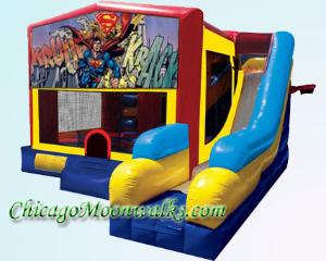 Superman Bounce House Inflatable Moonwalk Rental, Jumping Castle