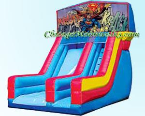 Superman Inflatable Dry Slide Rental, Chicago Party Rentals